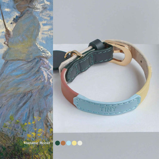 Musée Thin Soft Leather Pet Collar - Sustainable pet collar - Eco-Friendly