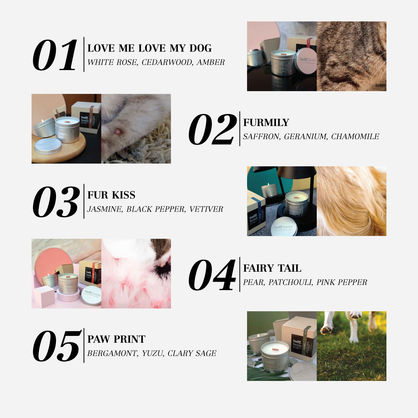 Pet odor candles - Scented soy candle - Love me love my dog scent