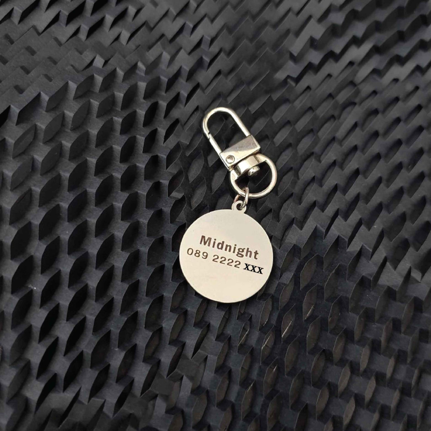 Resin Pet ID Tag, Personalized Stainless Steel Dog Cat Name Tag | Moonlight