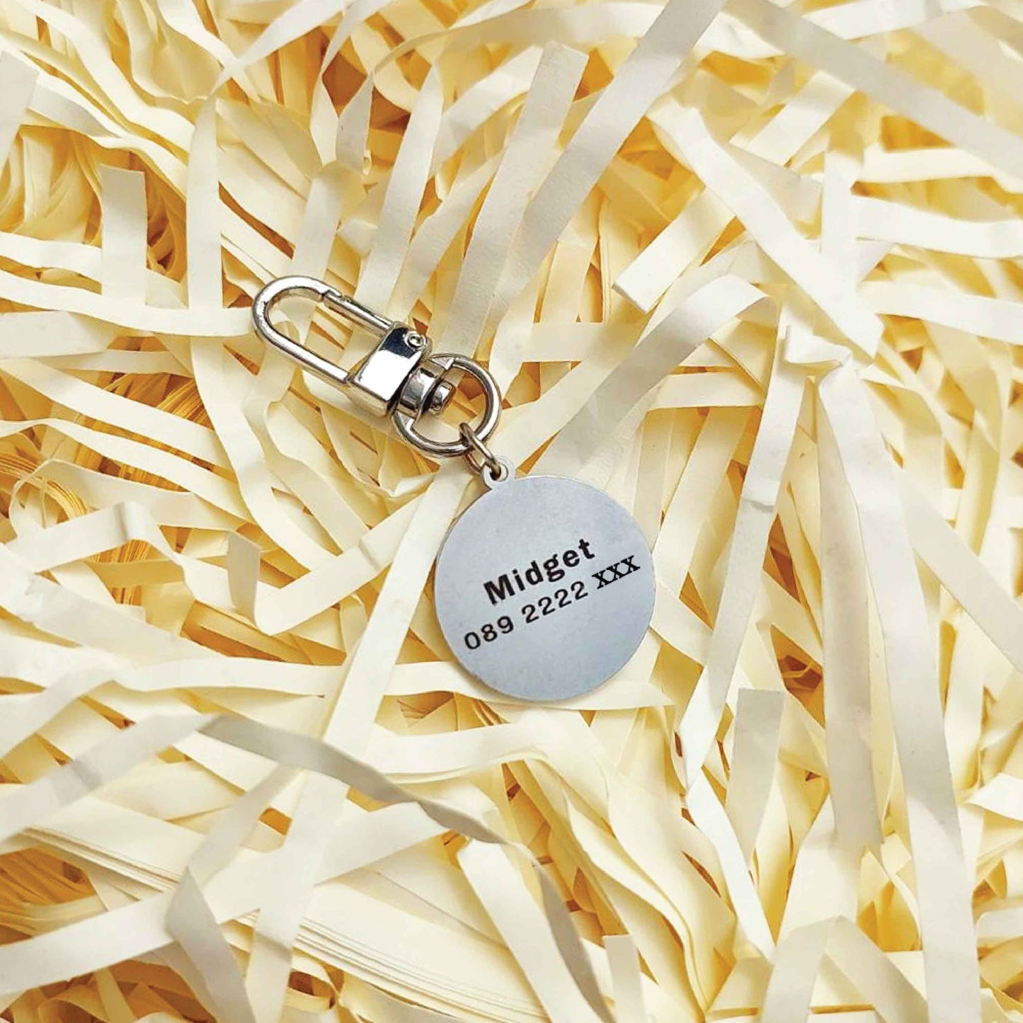 Resin Pet ID Tag, Personalized Stainless Steel Dog Cat Name Tag | Sunrise