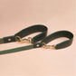 Classic Lightweight Soft Leather Handle Double Pet Leash - Dual Pet Leash