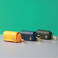 Classic Soft Leather Pet Waste Bag Dispenser - Poop Bag Holder Backpack