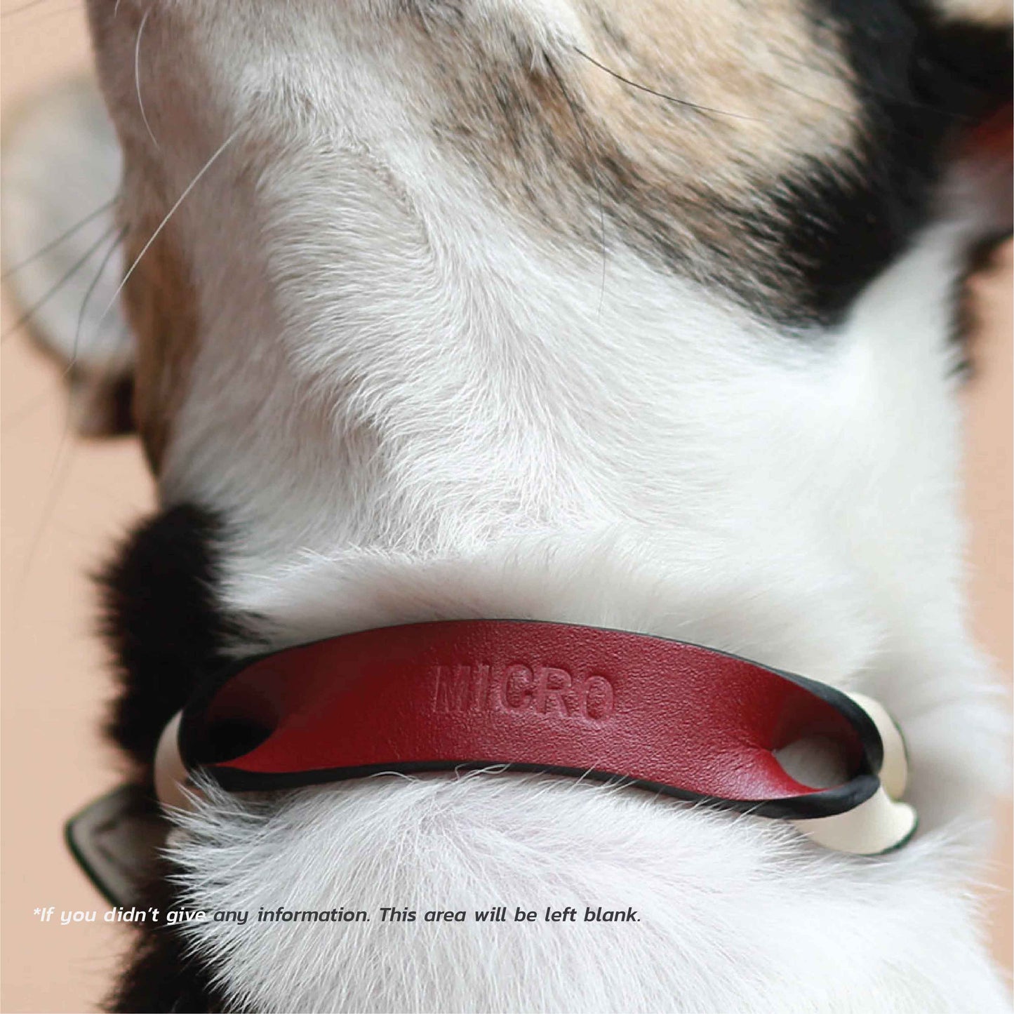 Twist Thin Soft Leather Pet Collar - Monophonic